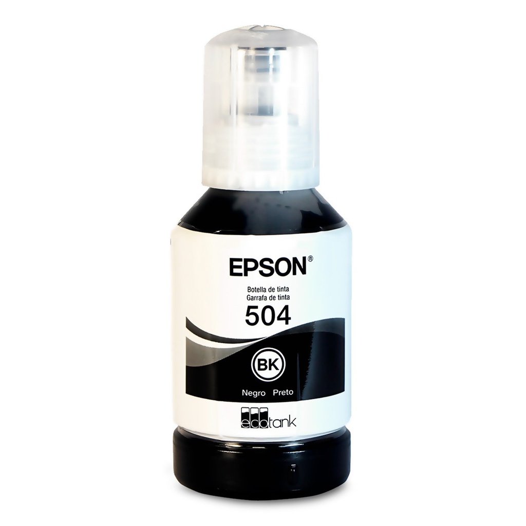 [T504-Black] Epson - Botella de Tinta Original Epson T504 [Negro]