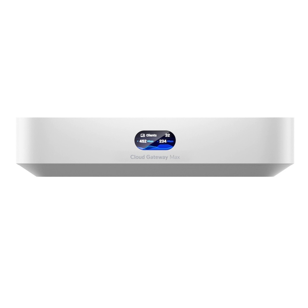 [UCG-Max] Ubiquiti - UniFi Cloud Gateway Router MultiWAN para Balanceo Failover Integra UniFi Network para Administrar hasta 30 Dispositivos UniFi (1) puerto WAN 2.5 GbE y (4) puertos LAN GbE