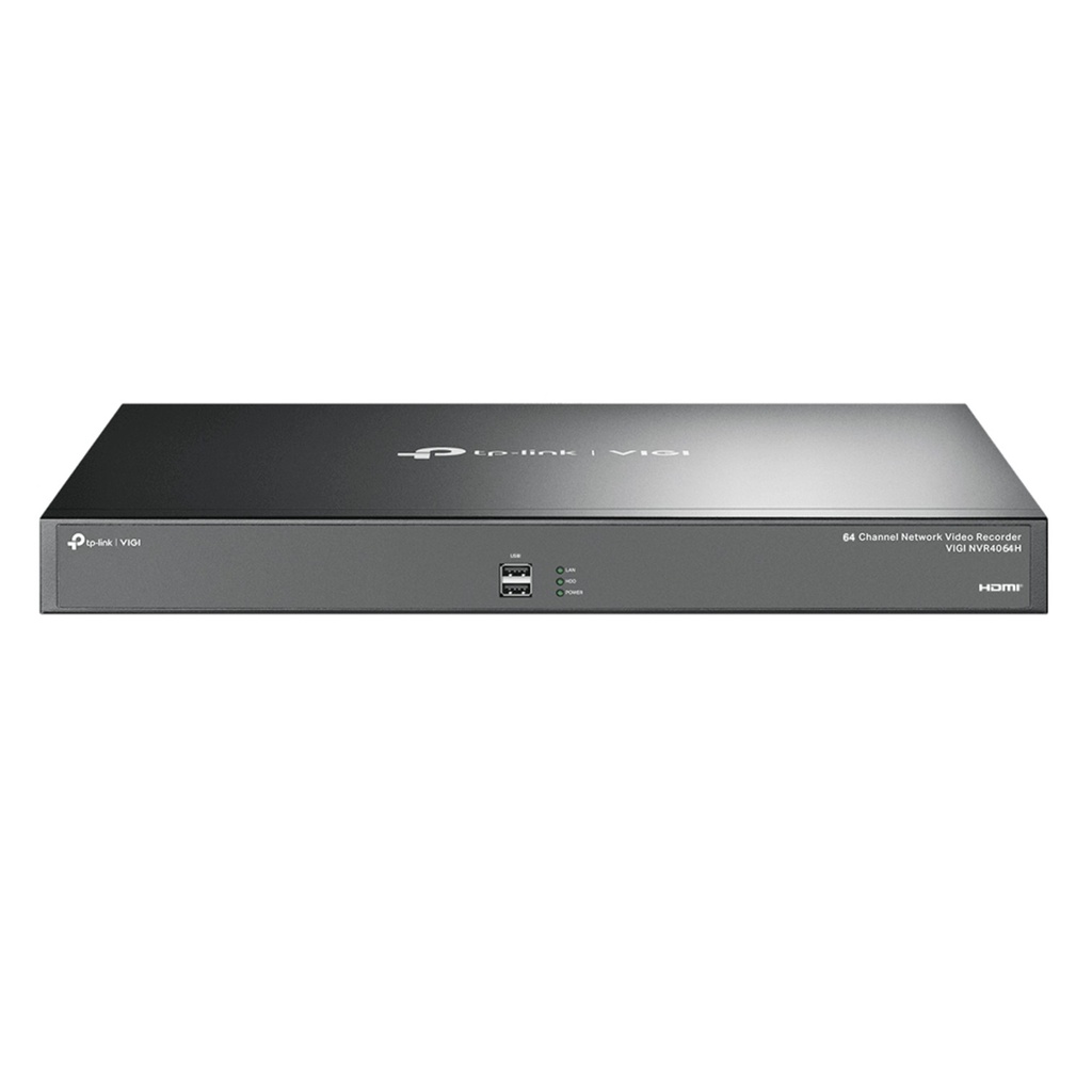 [NVR4064H] Vigi By TP-Tplink - NVR 64 Canales H.265+ 2 Salidas de vídeo HDMI y 1 VGA 4 Interfaces Sata