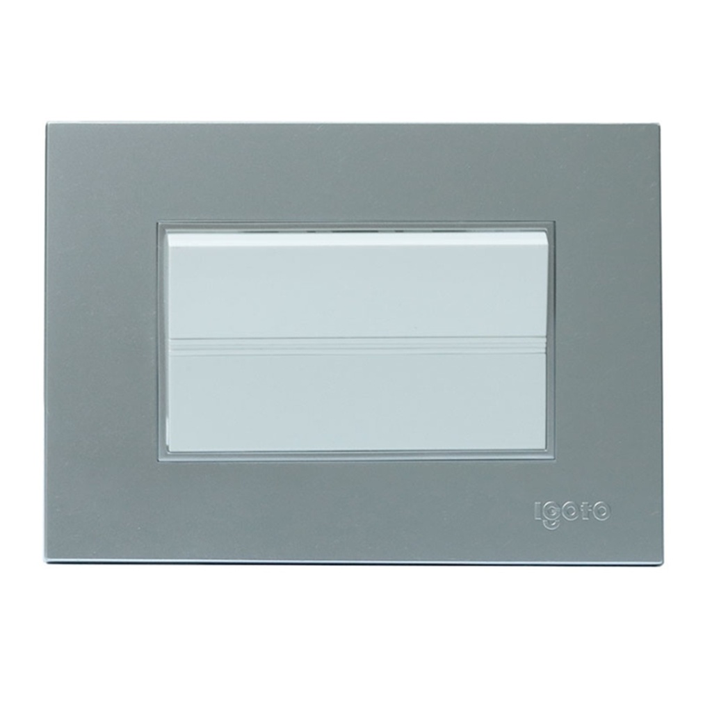 [Z512-S] Igoto - Interruptor Simple Largo Serie Z [Plata]