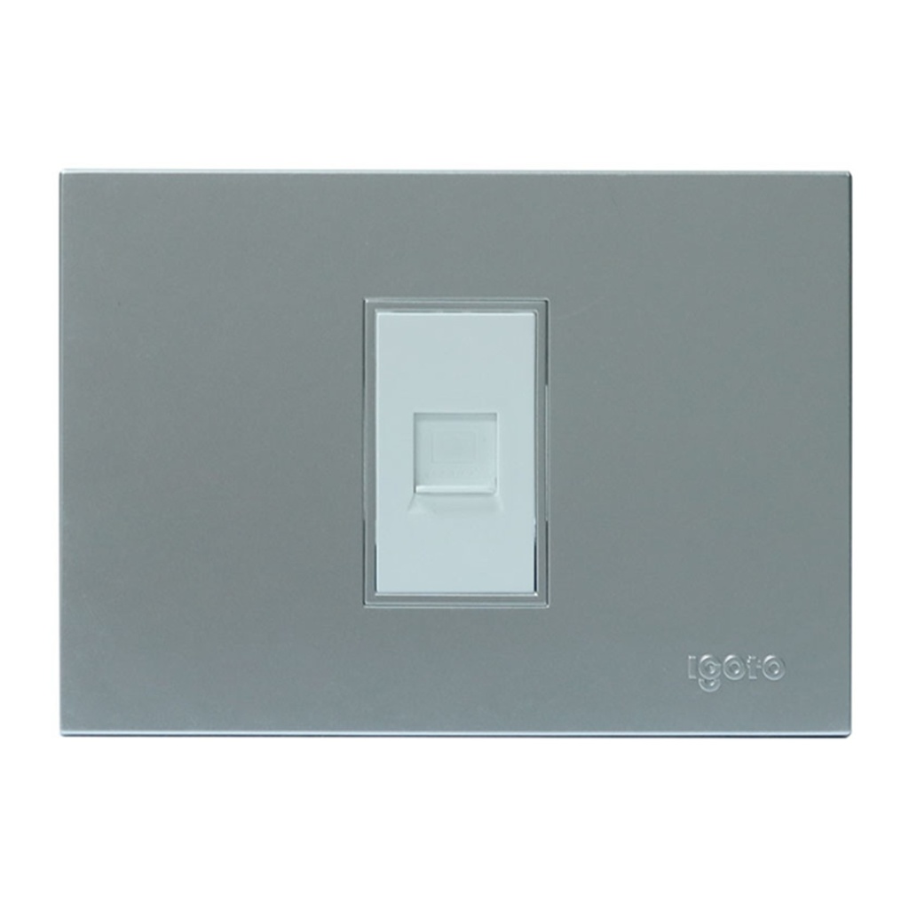 [Z408-S] Igoto - Toma de Red RJ45 Serie Z [Plata]