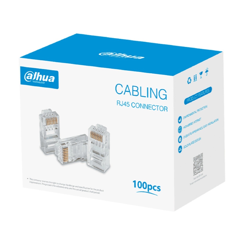 [DH-PFM976-531] Dahua - Conector RJ45 CAT5e (Categoria 5e) 15U 24 AWG a 26 AWG [100 Unidades]