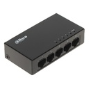 [DH-PFS3005-5GT] Dahua - Switch para Escritorio con 5 Puertos (Gigabit) Carcasa Metalica [No Administrable]