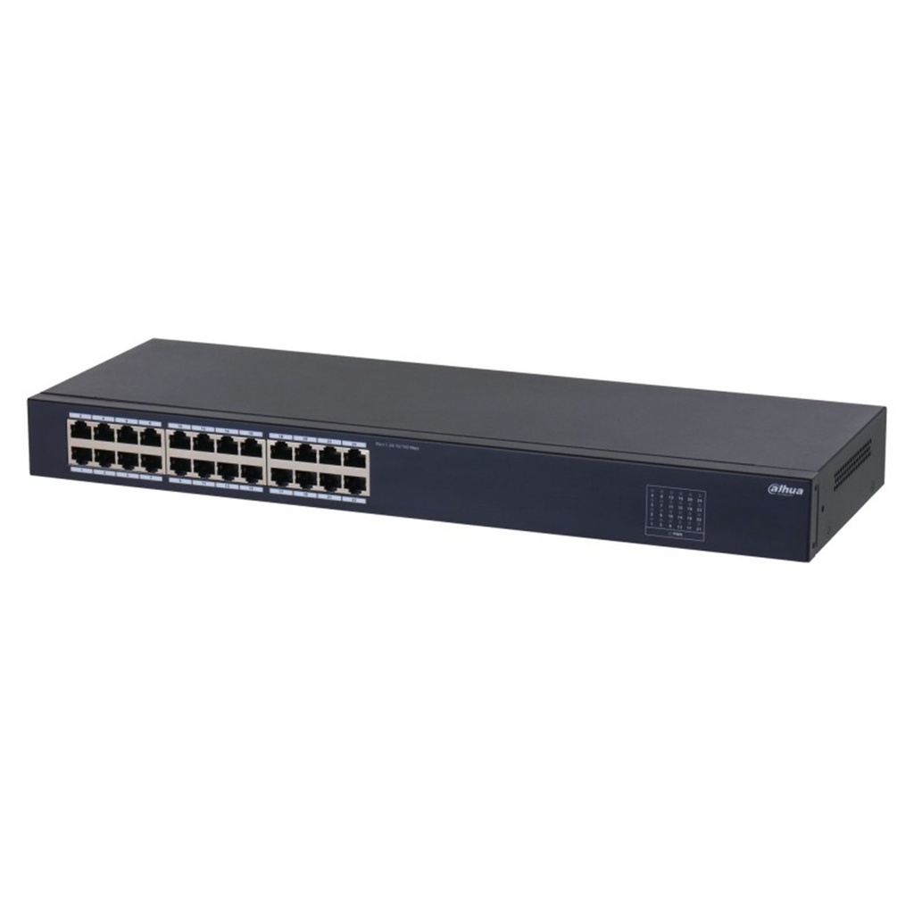 [DH-SF1024] Dahua - Switch para Montaje en Rack de 24 Puertos a 10/100 Mbps No administrable