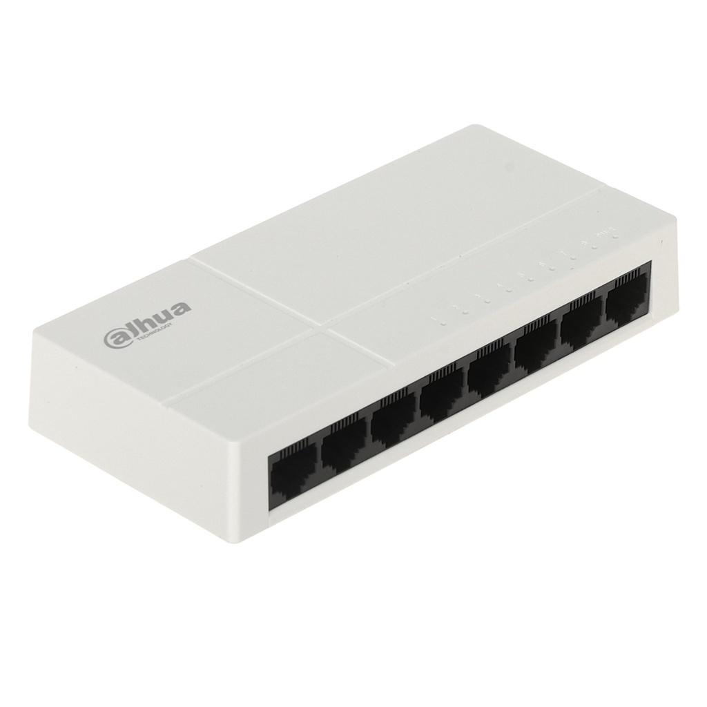 [DH-PFS3008-8GT-L] Dahua -Switch para Escritorio con 8 Puertos (Gigabit) Carcasa Plástica [No Administrable]