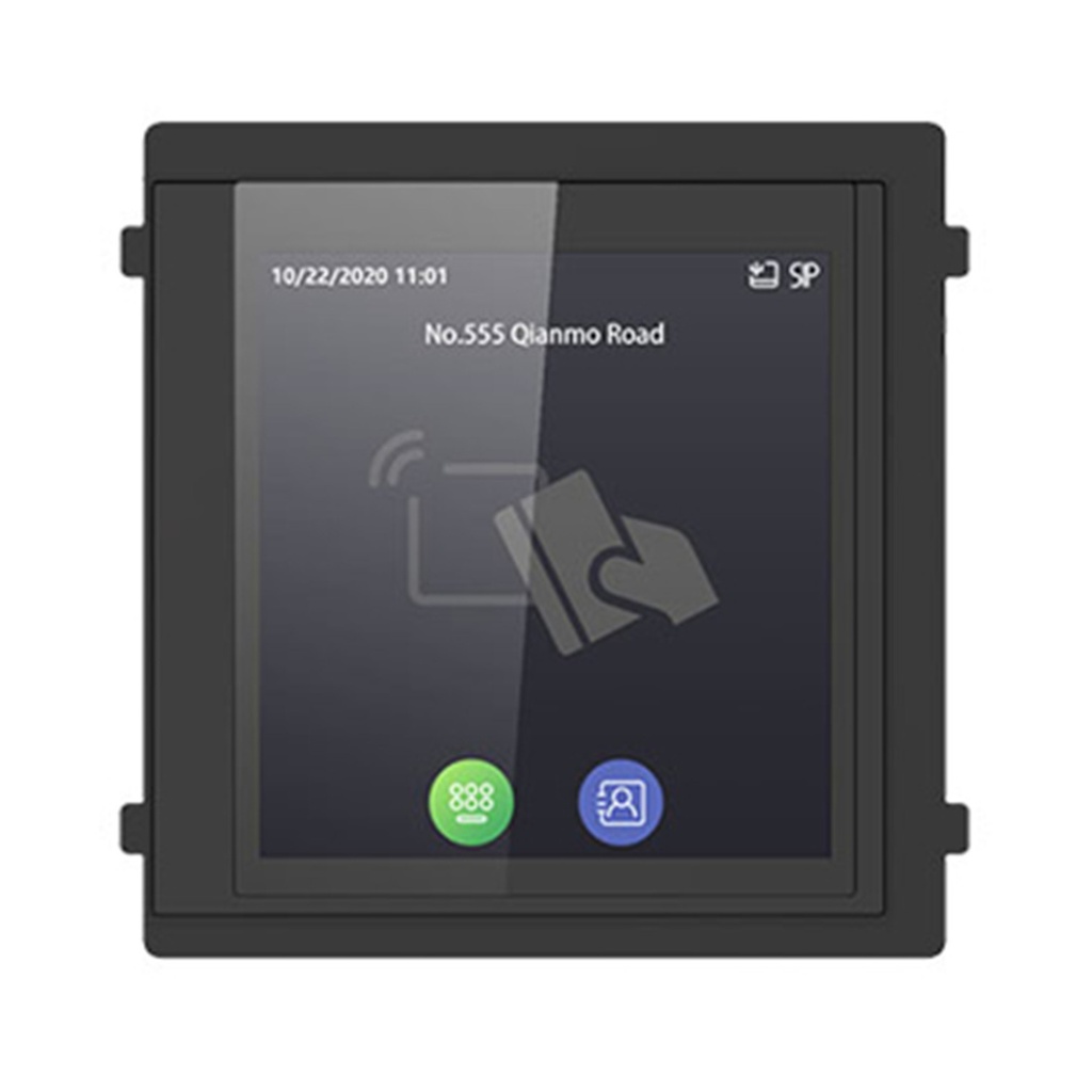 [DS-KD-TDM(O-STD)] Hikvision - Módulo de Pantalla Táctil con Lector de Tarjetas M1