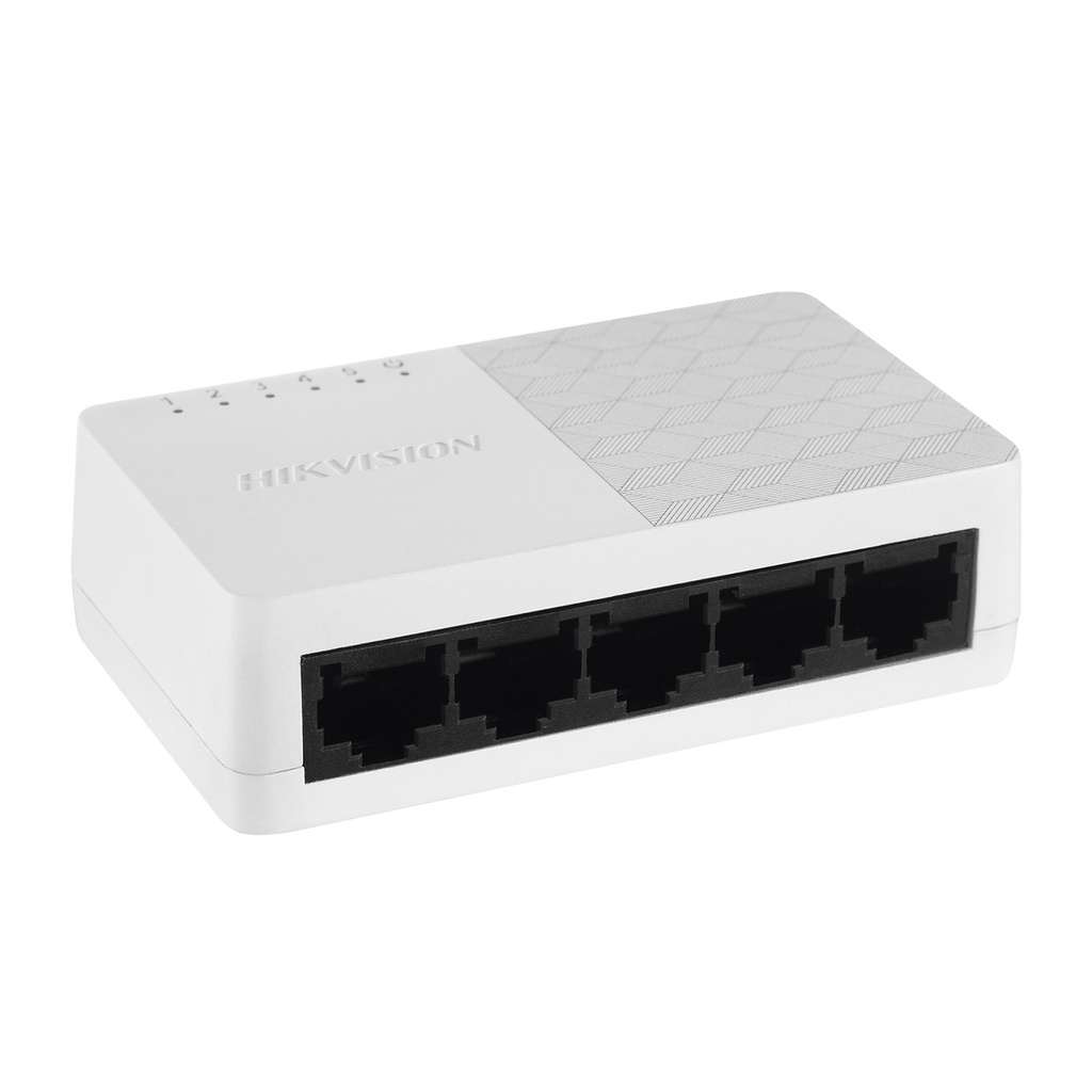 [DS-3E0105D-O(O-STD)] Hikvision - Switch No Administrable de 5 Puertos para Escritorio Fast Ethernet 10/100 Mbps