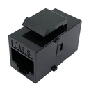 [WP-KRJ-C6BLANK] Wireplus - Conector Keystone a Presión para Patch Panel Modular CAT6 CAT6 (Categoria 6) RJ45 (Hembra a Hembra) [(Negro)]