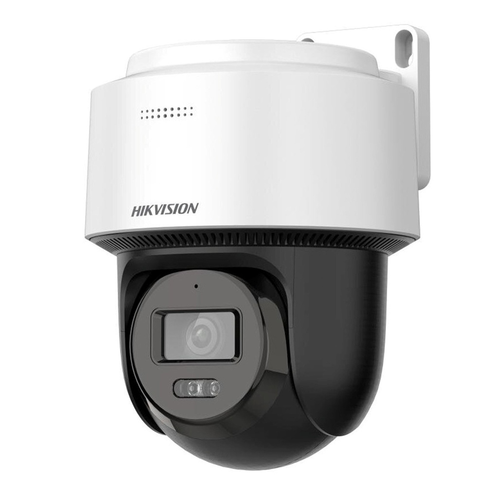 [DS-2DE2C400MWG-4G(2.8mm)] Hikvision - Cámara Domo PT IP [4Mp]  Dual Light (30 mts IR + 30 mts Luz Blanca) Acusense  IP66 Micrófono y Bocina Integrado (Audio de Dos Vías)  Incluye Montaje de Pared o Techo Lente 4 mm