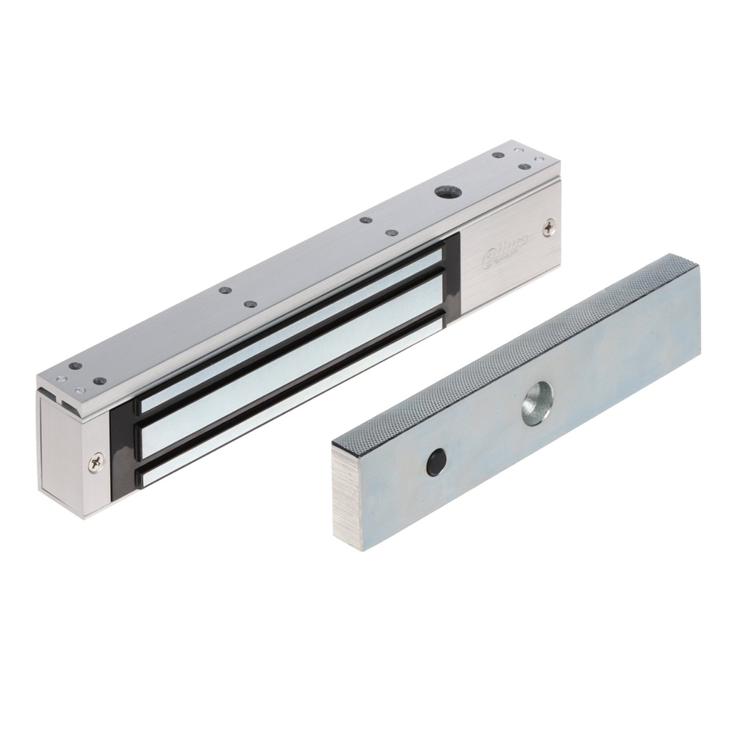 [DHI-ASF280A-V1] Dahua - Cerradura Magnetica 12V de 600 Lbs (280 Kgs) Indicador de Estado LED Material Antidesgaste y Magnetismo Anti-Residual Aplicaciones en Puerta de Metal y Madera