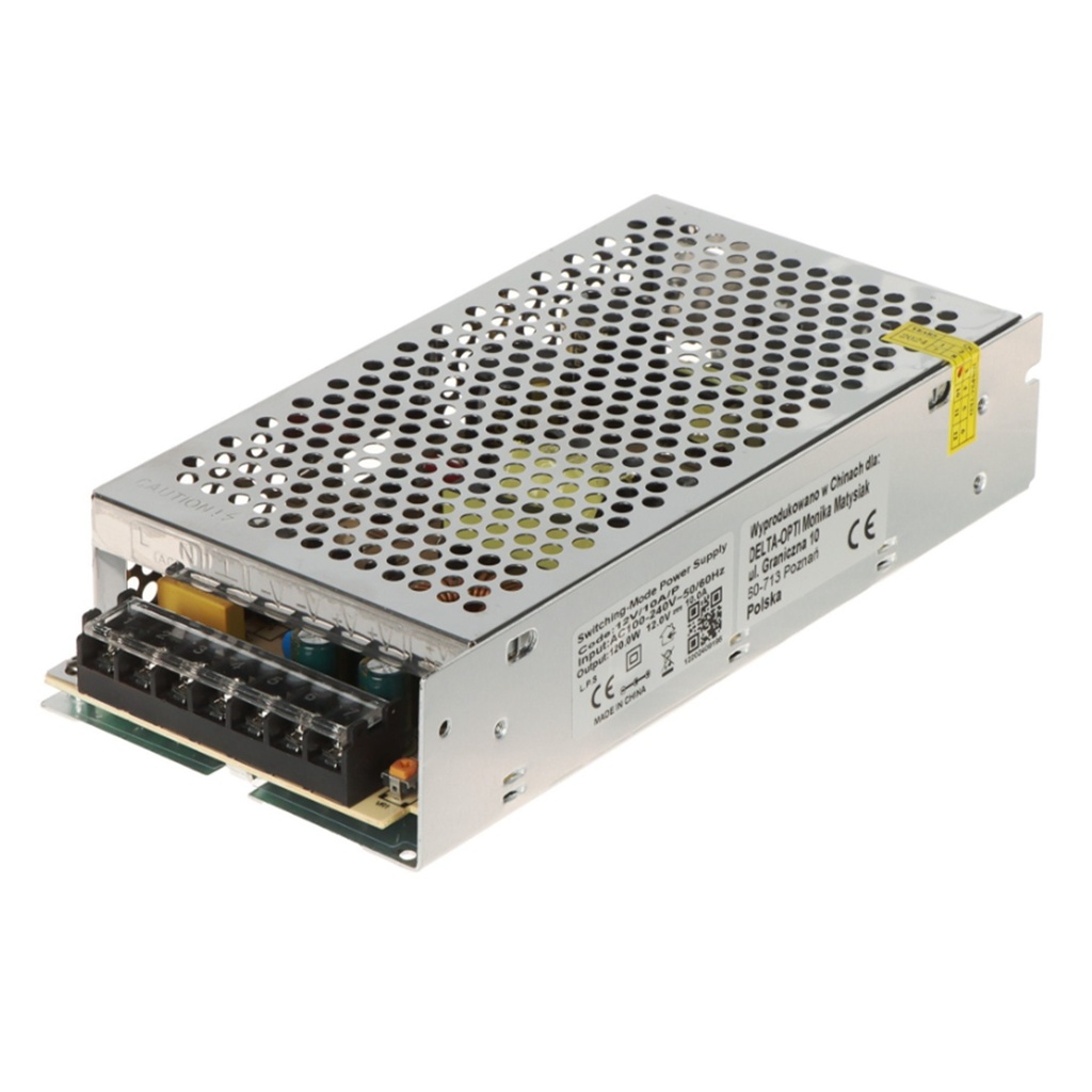 [WP-F12V-10AMP] Wireplus - Fuente de Alimentación/Poder Conmutada Regulada Universal de 12V 10Amp