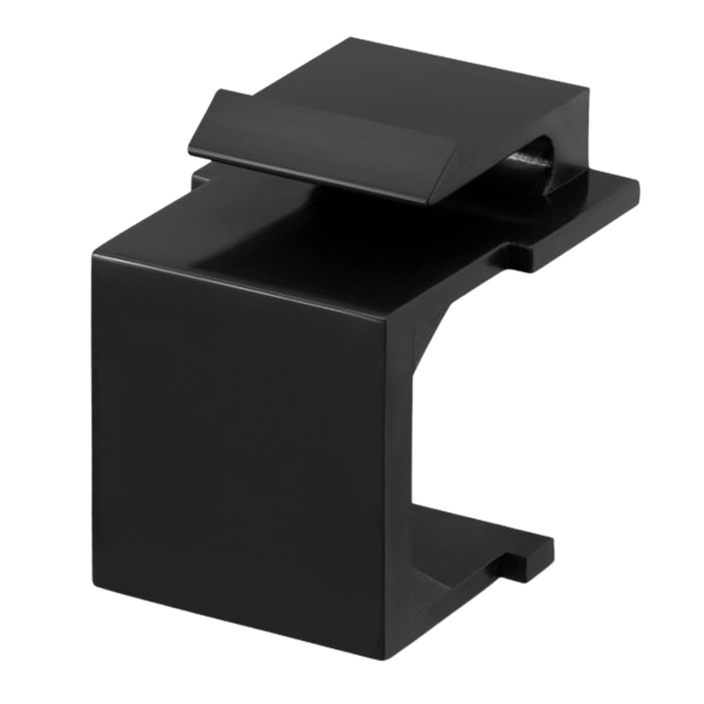 [WP-BLANKC] Wireplus - Tapa Ciega para Puerto de Patch Panel Modular [Negro]