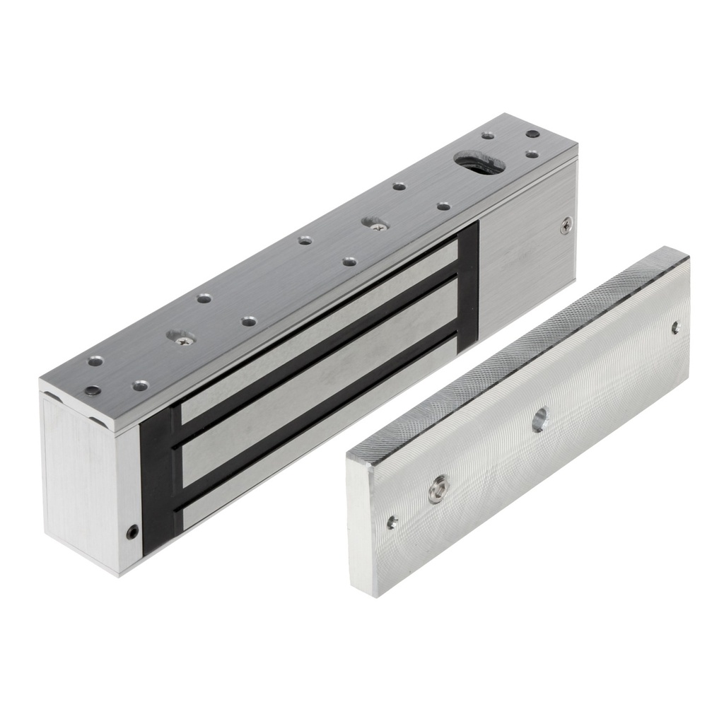 [DHI-ASF500A] Dahua - Cerradura Magnetica 12-24V de 1100 Lbs (500 Kgs) Indicador de Estado LED Material Antidesgaste y Magnetismo Anti-Residual Aplicaciones en Puerta de Metal y Madera Uso Rudo