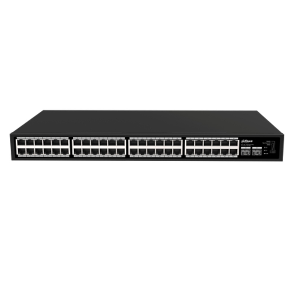 [DH-SG1050] Dahua - Switch para Montaje en Rack con 50 Puertos (Gigabit) y 2 Puertos SFP (1000 Mbps) Carcasa Metalica [No Administrable]