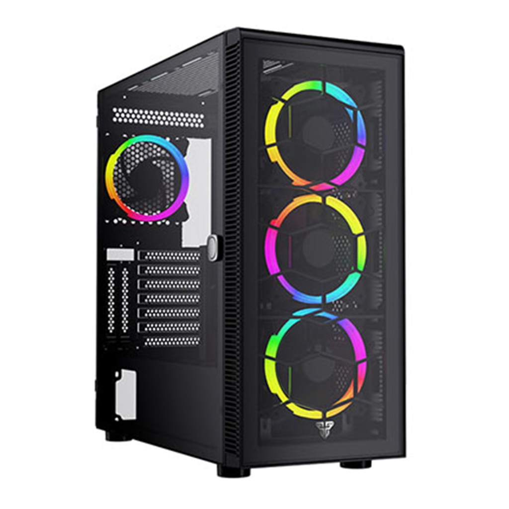 [CG82-BK] Fantech - Case  Hexa XL eATX + 4 Fans [Negro]