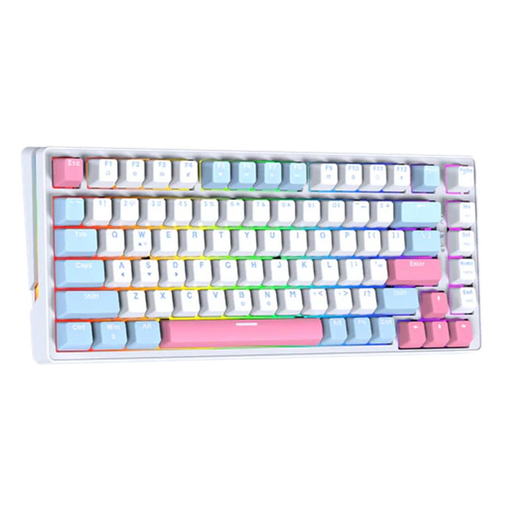 [MK612-WHBL(RS)] Fantech - Teclado Atom X83 Cableado SW Rosie [Blanco-Azul]