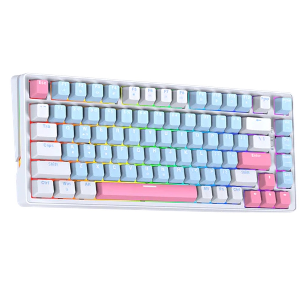 [MK612-BLWH(RS)] Fantech - Teclado Atom X83 Cableado SW Rosie [Azul-Blanco]