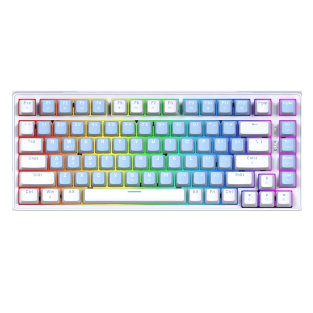 [MK612-AME-BLWH(TR)] Fantech - Teclado Atom X83 Cableado SW Taro [Azul-Blanco]