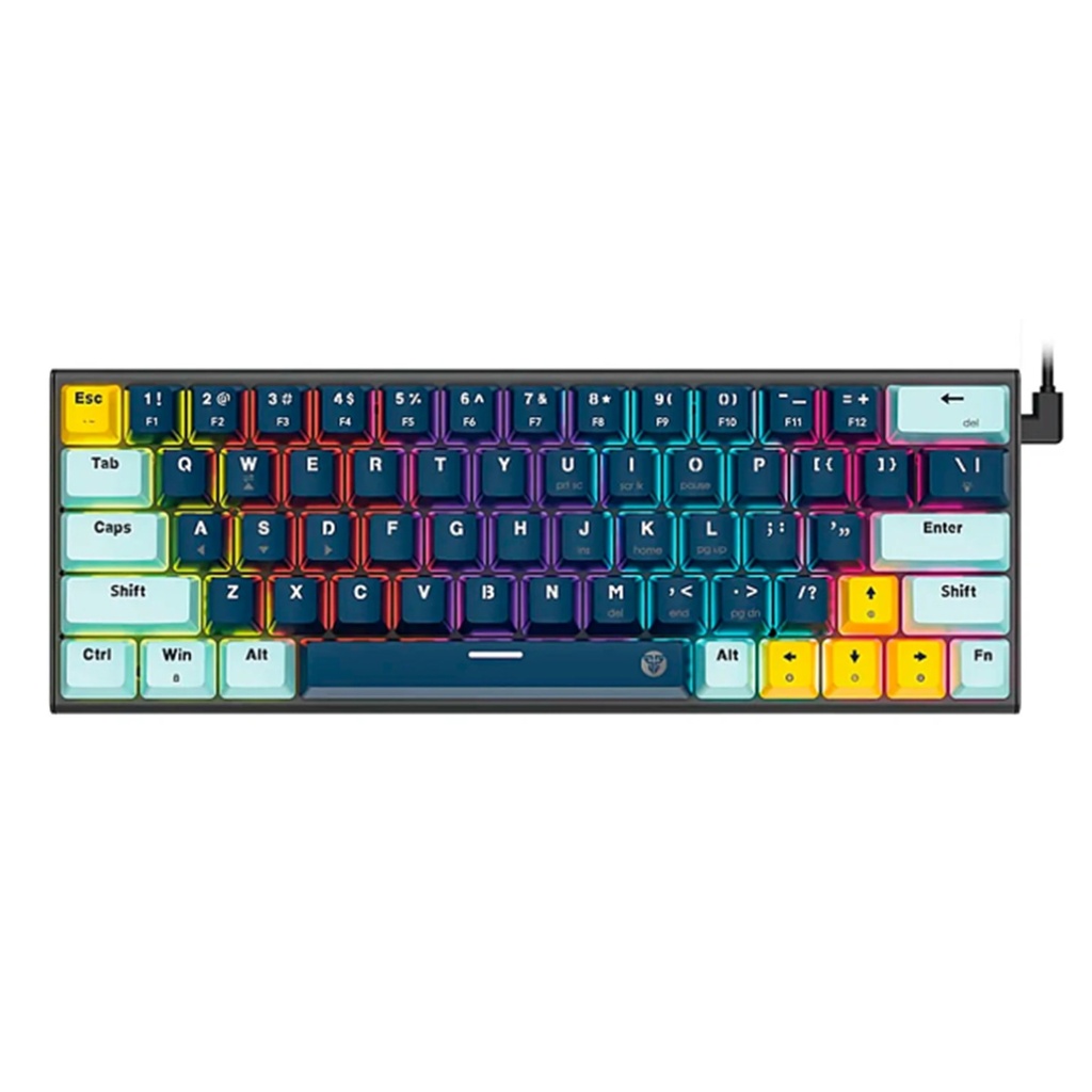 [MK874V2-NAB(RD)] Fantech - Teclado Atom63 Cableado SW Rojo [Azul Navy]