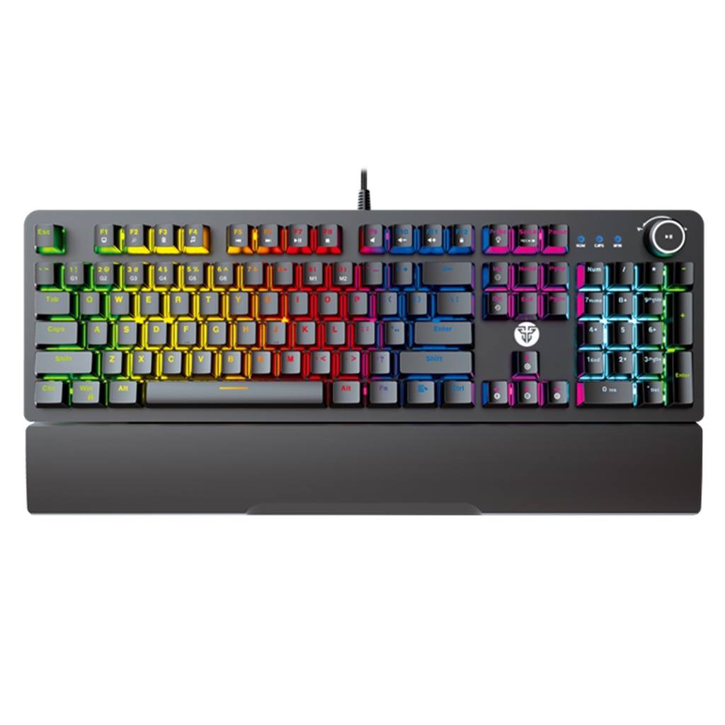 [MK853V2-BK(BL)] Fantech -Teclado Max Power Cableado SW Azul [Negro]