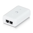 [U-PoE+] Ubiquiti - Adaptador PoE+ U-PoE+ (48V DC @ 0.65A) hasta 30W Puerto Gigabit