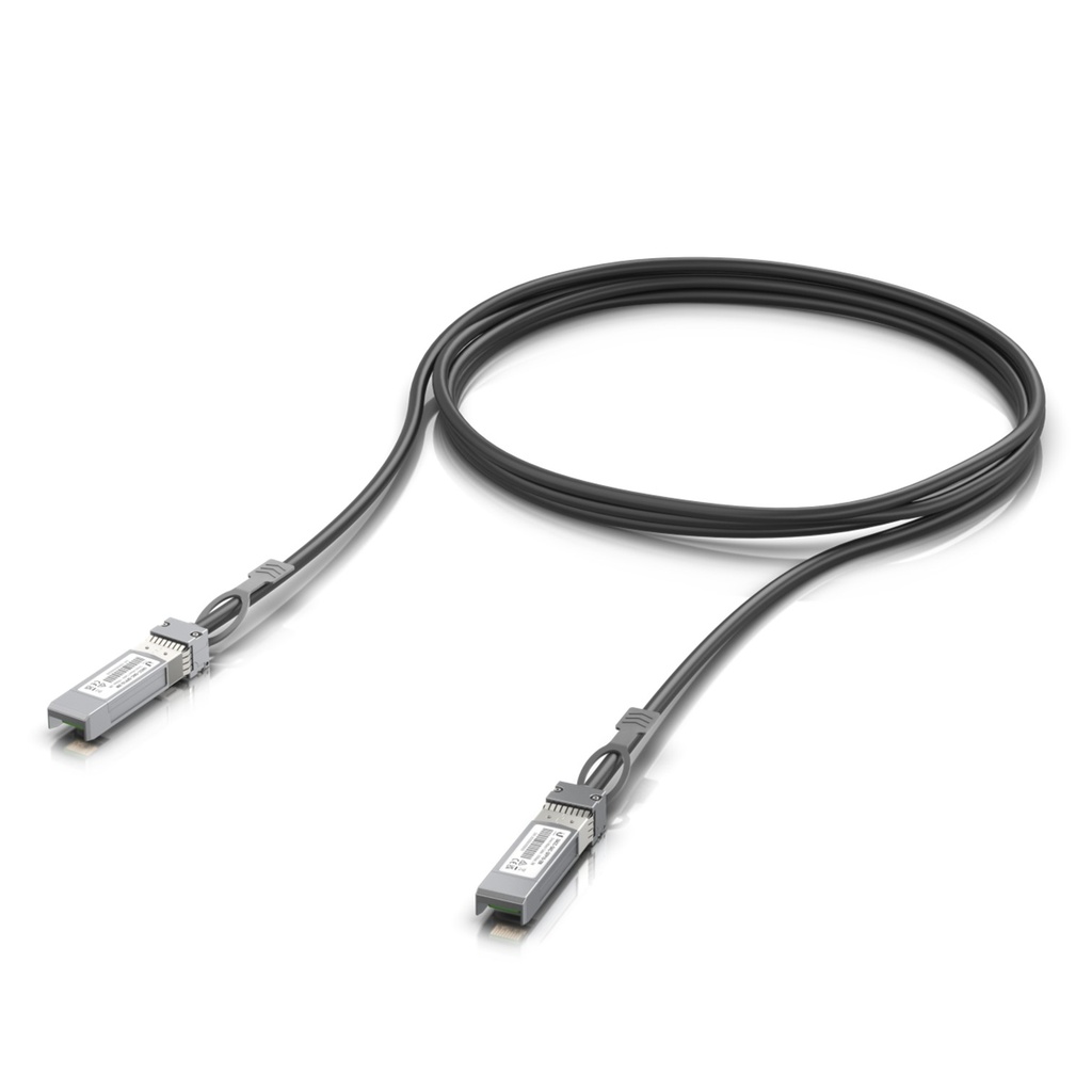 [UACC-DAC-SFP28-1M] Ubiquiti - Transceptor de Fibra Óptica Multimodo SFP28 hasta 25 Gbps con 2 Conectores LC hasta 100 mts