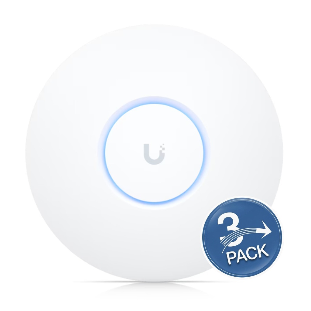 [UAP-nanoHD-3] Ubiquiti - Punto de Acceso WiFi 5 PoE UniFi 802.11ac Wave 2 MU-MIMO4X4 con Antena Beamforming hasta 1.7 Gbps para Interior PoE 802.3af Soporta 200 Clientes [3 Unidades]