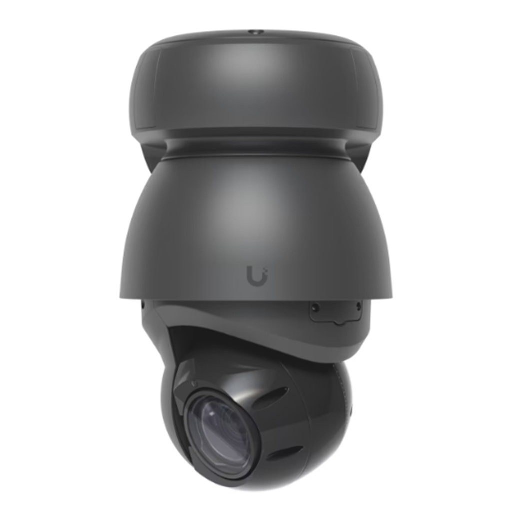 [UVC-AI-PTZ-B] Ubiquiti - Cámara IP PoE++ UniFi Protect PTZ 4K [4Mp] AI Industrial Zoom Óptico 22x Visión Nocturna IR 100 Metros Reconocimiento Facial y Placas Protección IP66 Movimiento 360 [Negro]