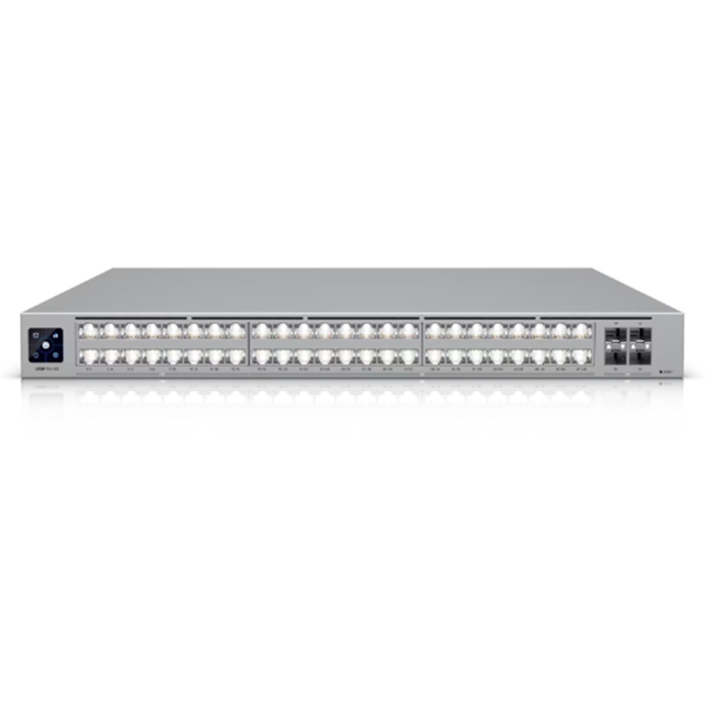 [USW-Pro-XG-48] Ubiquiti - Switch UniFi Capa 3 de 48 Puertos 16 Puertos 2.5 GbE 32 Puertos 10 GbE + 4 Puertos 25G SFP28 Pantalla Informativa