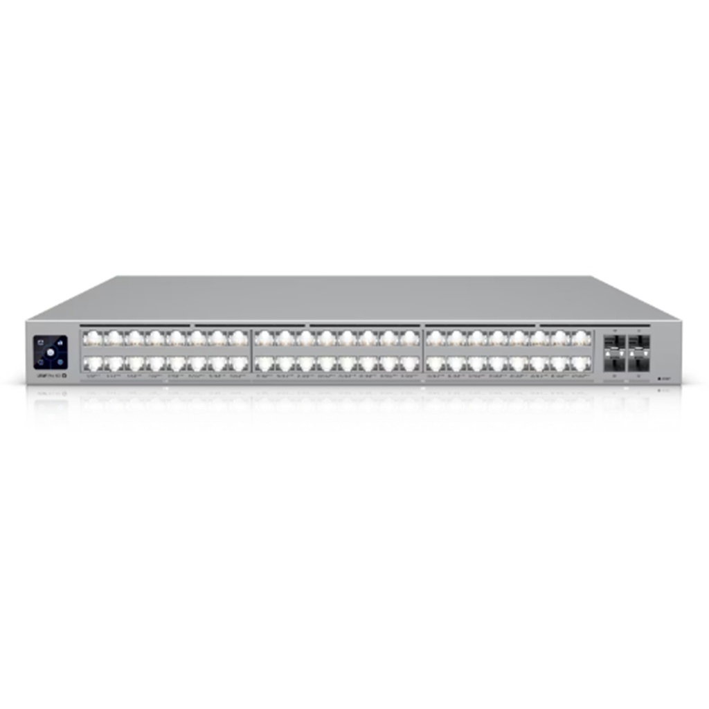 [USW-Pro-XG-48-PoE] Ubiquiti - Switch Etherlighting PoE+++ de Capa 3 de 48 Puertos de Nivel Profesional con 32 Puertos 10 GbE 16 Puertos PoE 2,5 GbE y 4 Puertos SFP28 de 25 G