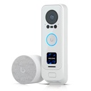 [UVC-G4 Doorbell Pro PoE Kit-White] Ubiquiti - Timbre UniFi Premium con PoE Integrado y Timbre PoE Incluido Audio Bidireccional para Instalación plug-and-play UniFi Protect iOS y Android [Blanco]