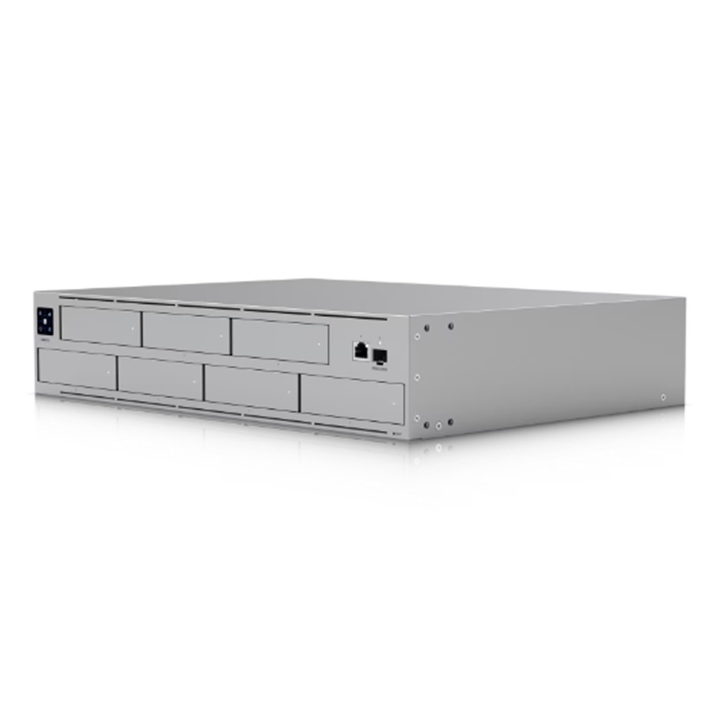 [UNAS-Pro] Ubiquiti - UNAS Pro Servidor de Almacenamiento en Red de 2U Rack con (7) Bahías para HDD/SSD de 2.5/3.5" con 1 Puerto Gb y 1 Puerto SFP+ 10G