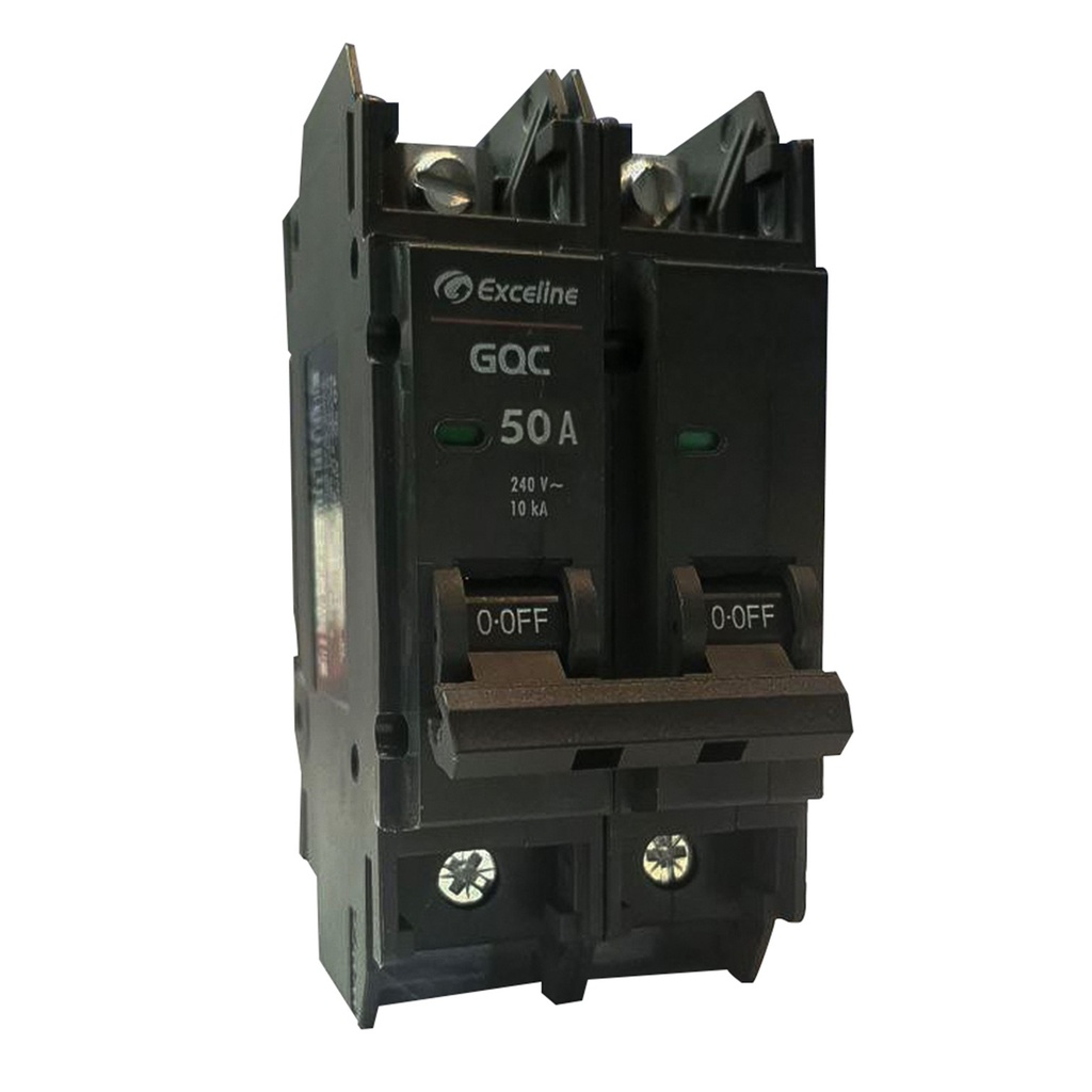 [GQC-50A-2] - Exceline - Breaker Superficial GQC TermoMagnetico 50Amp [2 polos]