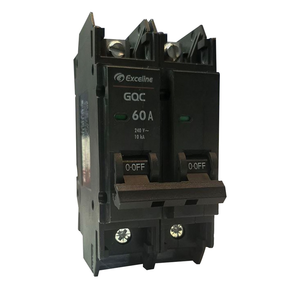 [GQC-60A-2] - Exceline - Breaker Superficial GQC TermoMagnetico 60Amp [2 polos]