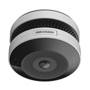 [HF-VS409(O-STD)] Hikvision - Cámaras Mini Fisheye IP [4Mp] con Detector de Humo Autónomo Entrada y Salida de Alarma 15 mts IR PoE Alarma de 85 dB Onvif Batería de respaldo incluida