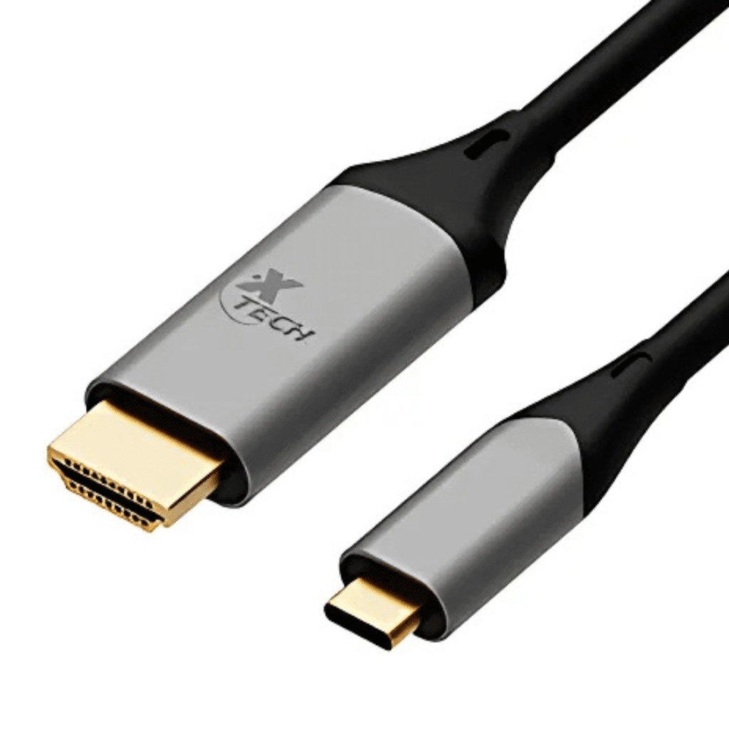 [XTC-546] Xtech - Cable USB-C Macho a HDMI Hembra 32AWG [1.82 Metros]