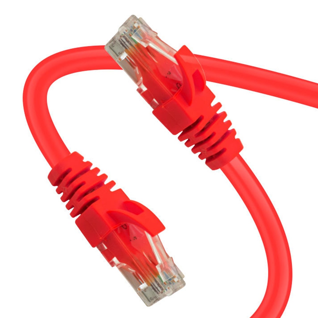 [LP-PCC61M-R] Wiretech - Patch Cord UTP -CCA- Rojo CAT6 (Categoria 6) 1 Metro [Unidad]