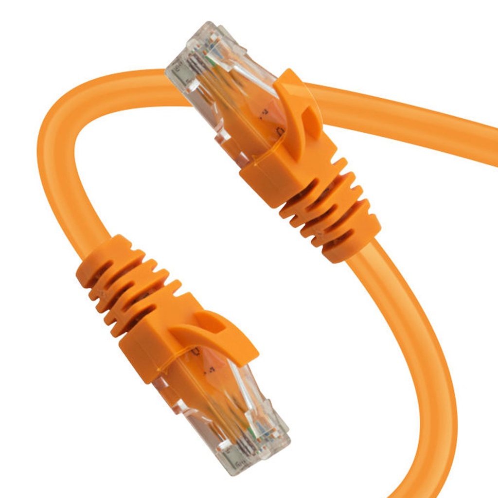 [LP-PCC61M%-N] Wiretech - Patch Cord UTP -100% Cobre- Naranja CAT6 (Categoria 6) 1 Metro [Unidad]