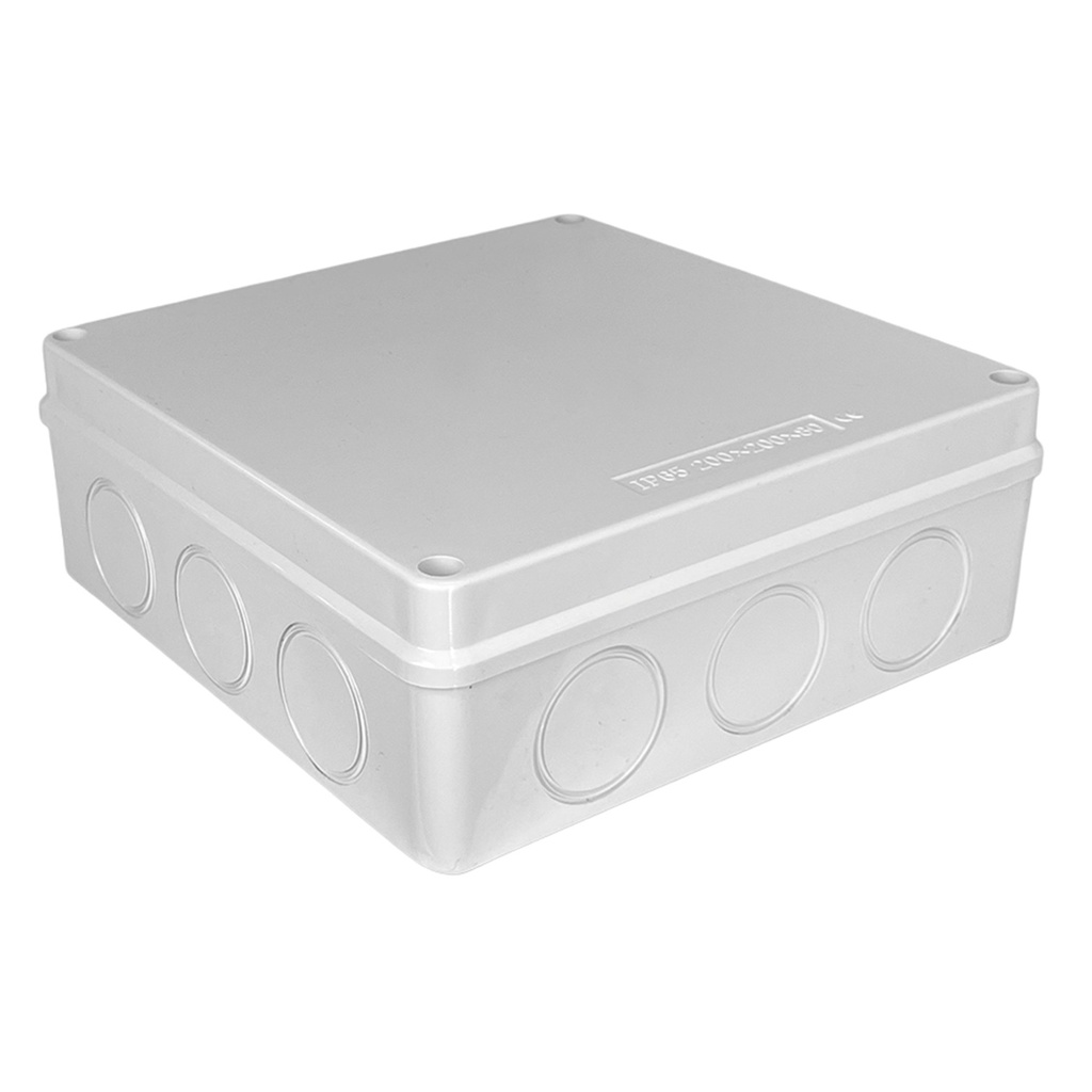 [LS-CAJA 6] Wiretech - Caja de Conexiones Nema Plástica IP65 [Dimensiones 20 x 20 x 8 cm]