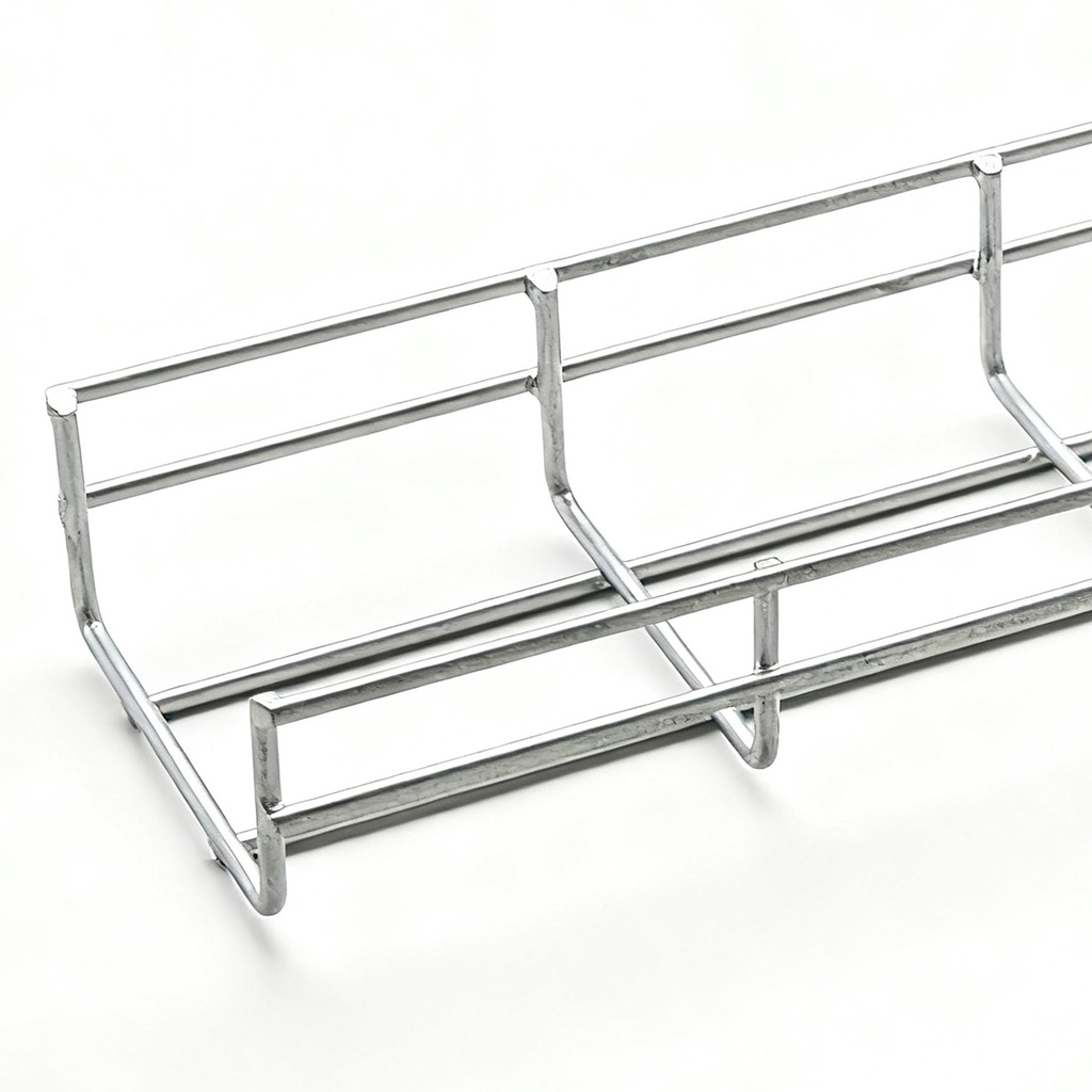 [LS-ESC10] Wiretech - Escalerilla Porta Cable 10cm [Ancho: 10cm / Alto: 5cm / Largo: 2,40mts]