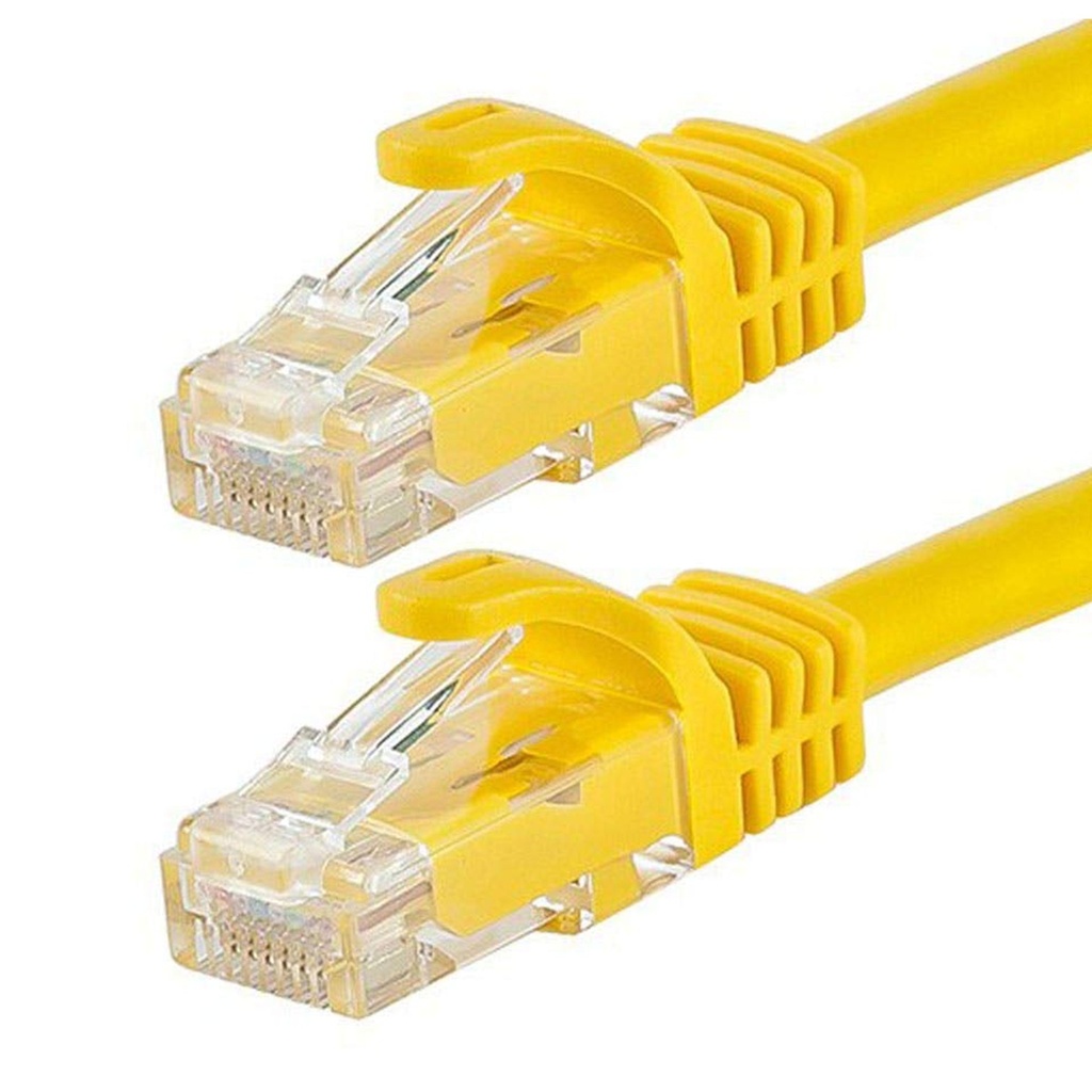 [DH-PFM972-6U-1-yellow] Dahua - Patch Cord Cable de Conexión UTP CAT6 (Categoria 6) RJ45 100% Cobre 24 AWG Amarillo [1 Metro]