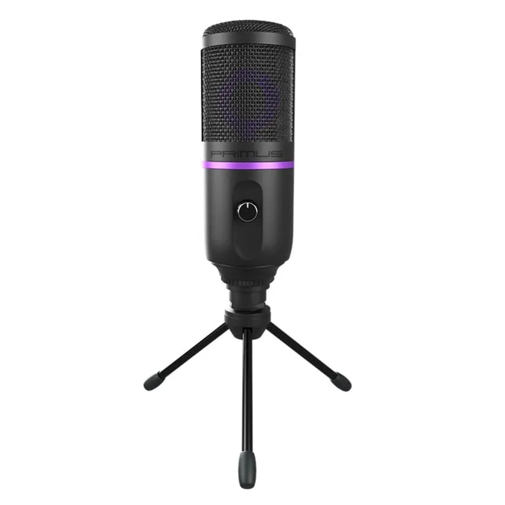 [PMI-101] Primus - Micrófono Gamer USB Omnidireccional para Streaming [Negro]