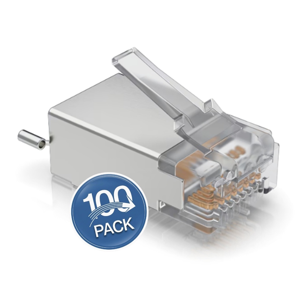 [UISP-Connector-SHD] Ubiquiti - Conector de protección contra sobretensiones RJ45  [100 Unidades]