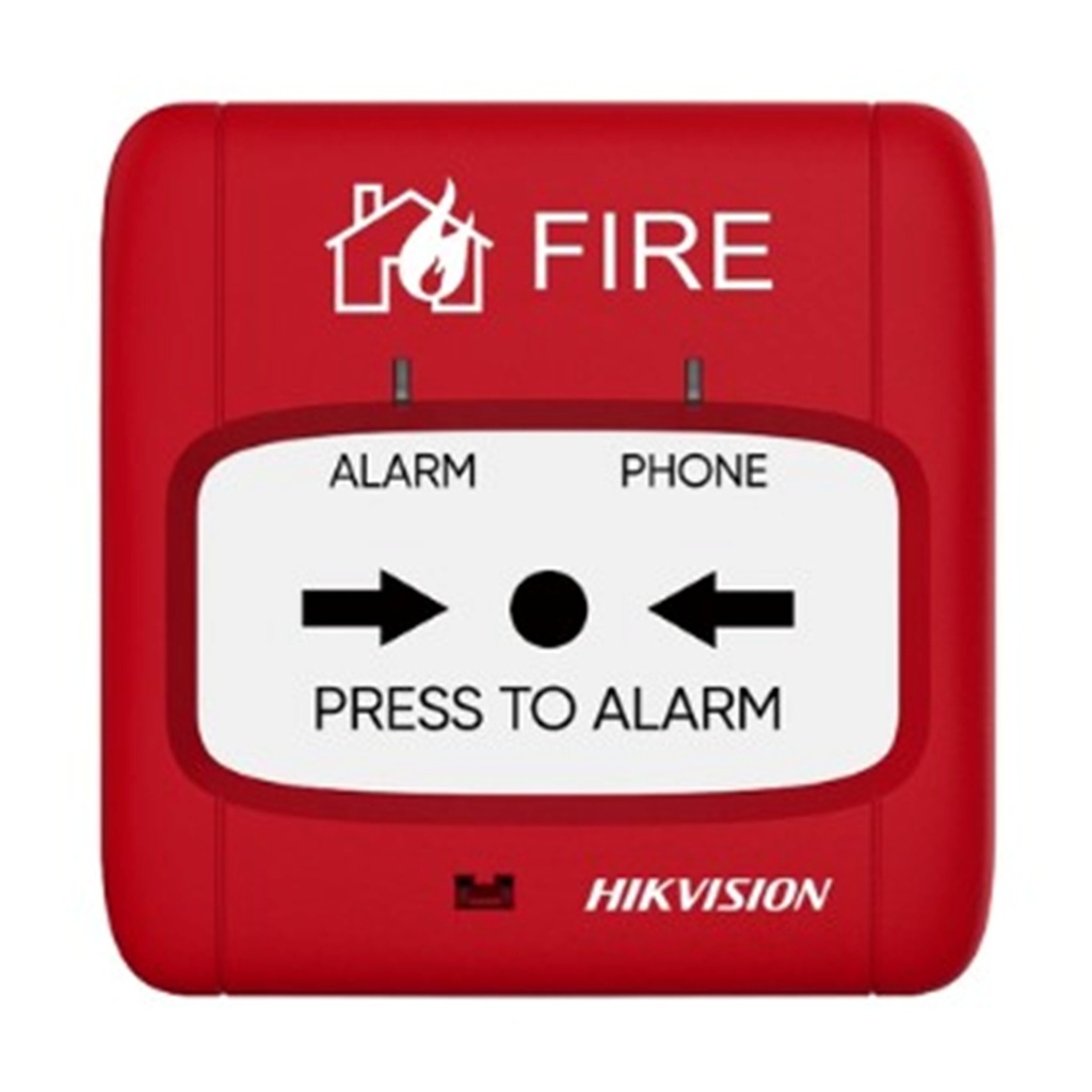 [HF-CMP1] Hikvision - Estación Manual de Incendio Convencional Conexión de 2 Hilos 24 VDC [HikFire]