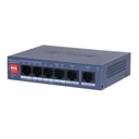 [DH-CS4006-4ET2GT-60] Dahua - Switch Cloud L2 PoE de 6 Puertos con 4 Puertos RJ-45 PoE (10/100 Mbps) y 2 Puertos RJ-45 Uplink (Gigabit) Gestión en la Nube Carcasa Metálica Total PoE 60W [Administrable]