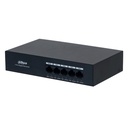 [DH-PFS3005-4GT-36] Dahua - Switch L2 PoE para Escritorio de 5 Puertos con 4 Puertos PoE (Gigabit) y 1 Puerto Uplink (Gigabit) Carcasa Metálica Total PoE 36W [No Administrable]