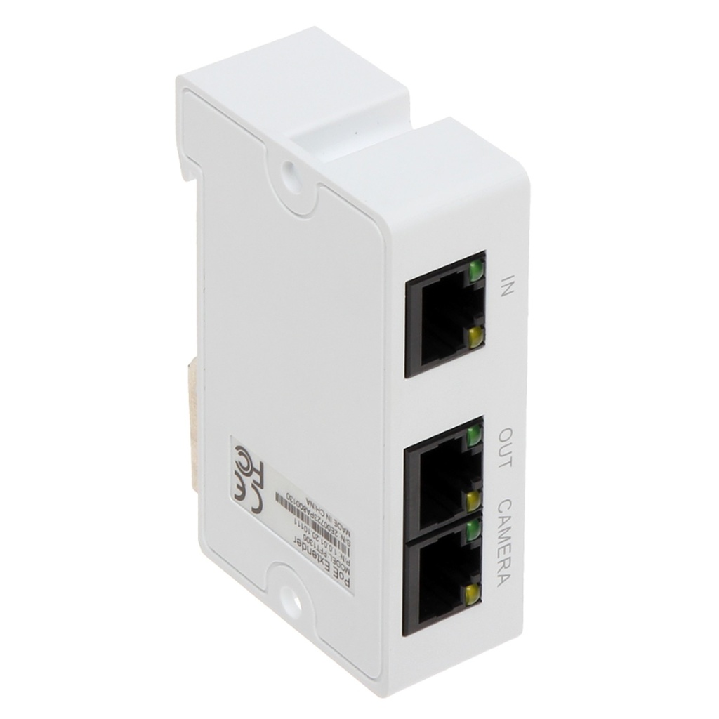 [PFT1300] Dahua - Extensor PoE y PoE Plus Pasivo 2 Puertos Conexión en cascada hasta 300 Mts 2 Puertos Fast Ethernet