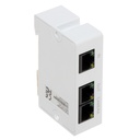 [PFT1300] Dahua - Extensor PoE y PoE Plus Pasivo 2 Puertos Conexión en cascada hasta 300 Mts 2 Puertos Fast Ethernet