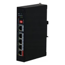 [DH-PFT1500] Dahua - Extensor PoE de 5 Puertos con 4 Salidas PoE y 1 Entrada PoE (4 Puertos 10/100Mbps 1 Puerto Uplink 10/100/1000Mbps PoE In 3 Puertos PoE Out 802.3af/at 1 Puerto PoE Out 802.3bt) PoE Watchdog PoE Extendido hasta 250m