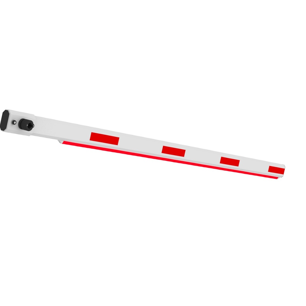 [IPMECD-0262-M30-LED] Dahua - Brazo Recto Telescópico de 3 Metros de Aluminio para Barrera Vehicular Motorizada con Tira de Goma Elástica y Franja de LED Rojo y Verde Peso Aproximado 4.8 kg Compatible con Serie IPMECD-0262